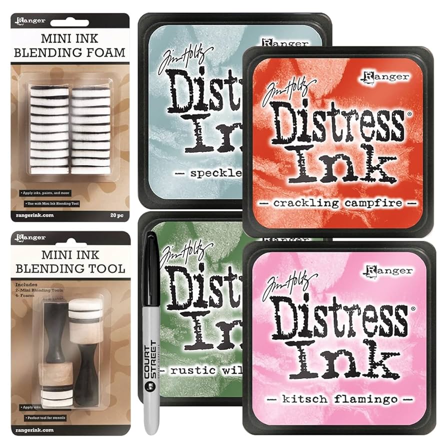 Amazon.co.jp: Tim Holtz Ranger Distress Ink ミニパッドセット
