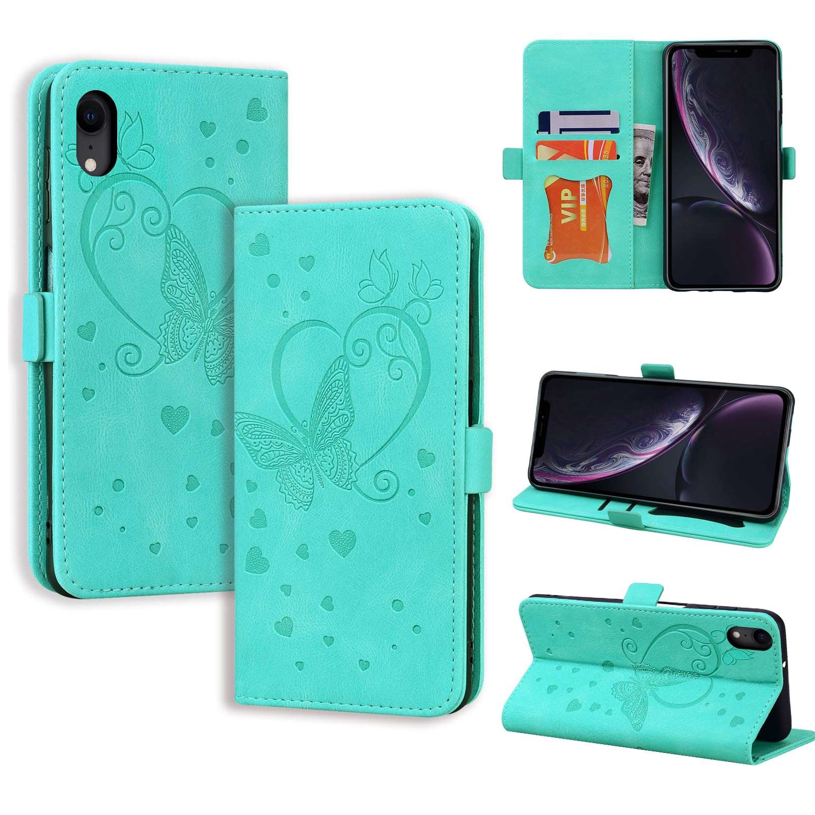 Coque Flip (étui à Rabat) Pour IPhone XR - Cuir Synthétique - Compartiment Cartes - Neuf - Marque Zovonic