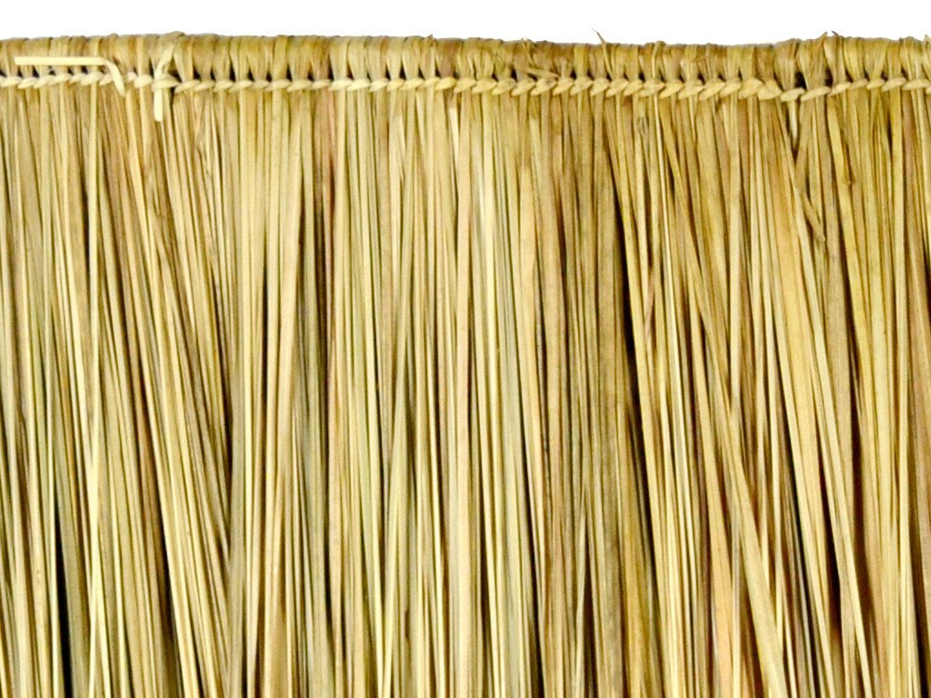 Techo de hierba marina 145 x 80 cm – Estera de tejado de hierba de junco – tejas naturales como viento y protección solar