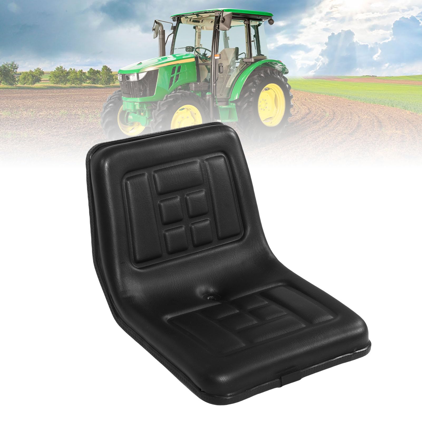 Siège D'excavatrice Siège de Pelle Rétrocaveuse Siège de Dozer Conception Ergonomique Universelle avec la Glissière de la Piste pour Chariot élévateur à Fourche Tracteur Skid