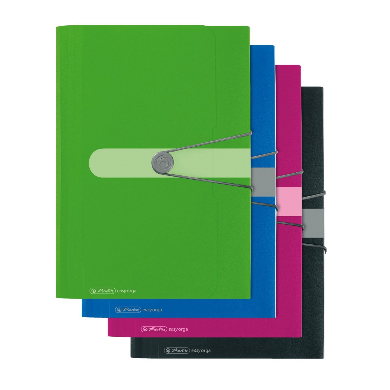 Herlitz – Ordner für Dokumente, A4, PP, 12 Fächer Alle 4 Farben