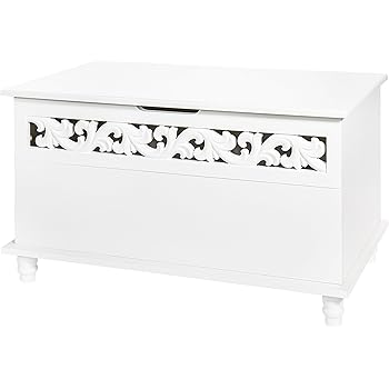 Truhenbank Weiss Rosi Landhaus Ws624 Amazon De Kuche Haushalt