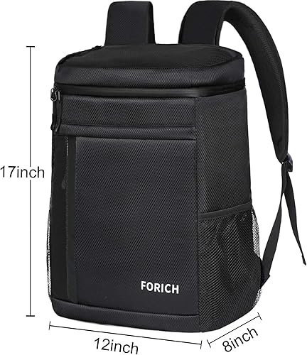 Miniatura 6 de FORICH Mochila térmica suave aislada, impermeable, a prueba de fugas, portátil, pequeña, para trabajo, almuerzo, viajes, playa, camping, senderismo,