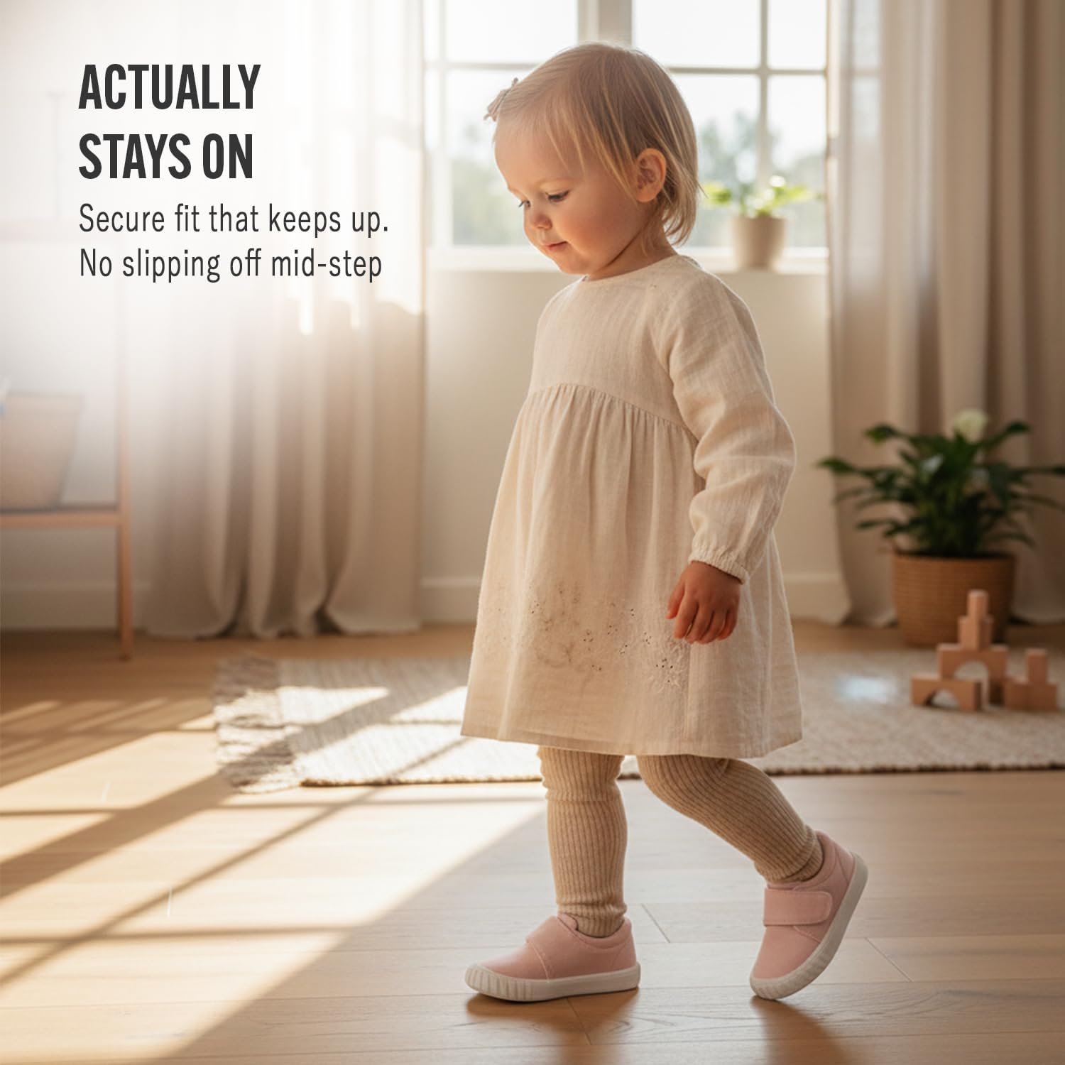 Jack & Lily Canvas Sneakers for Kids - Breathable Toddler Shoes with Non-Slip Sole for Confident Steps - Slip on Shoes for Comfort & Daily Play - Baby Sneakers Keep Little Feet Happy All Day