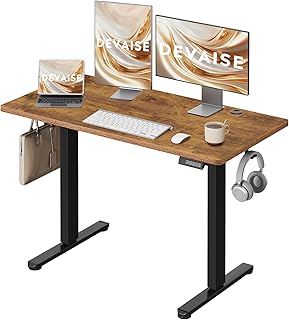 Bureau électrique réglable 120x60 cm : avis, prix 2026 ✅ DEVAISE Bureau Électrique Réglable 120x60 cm