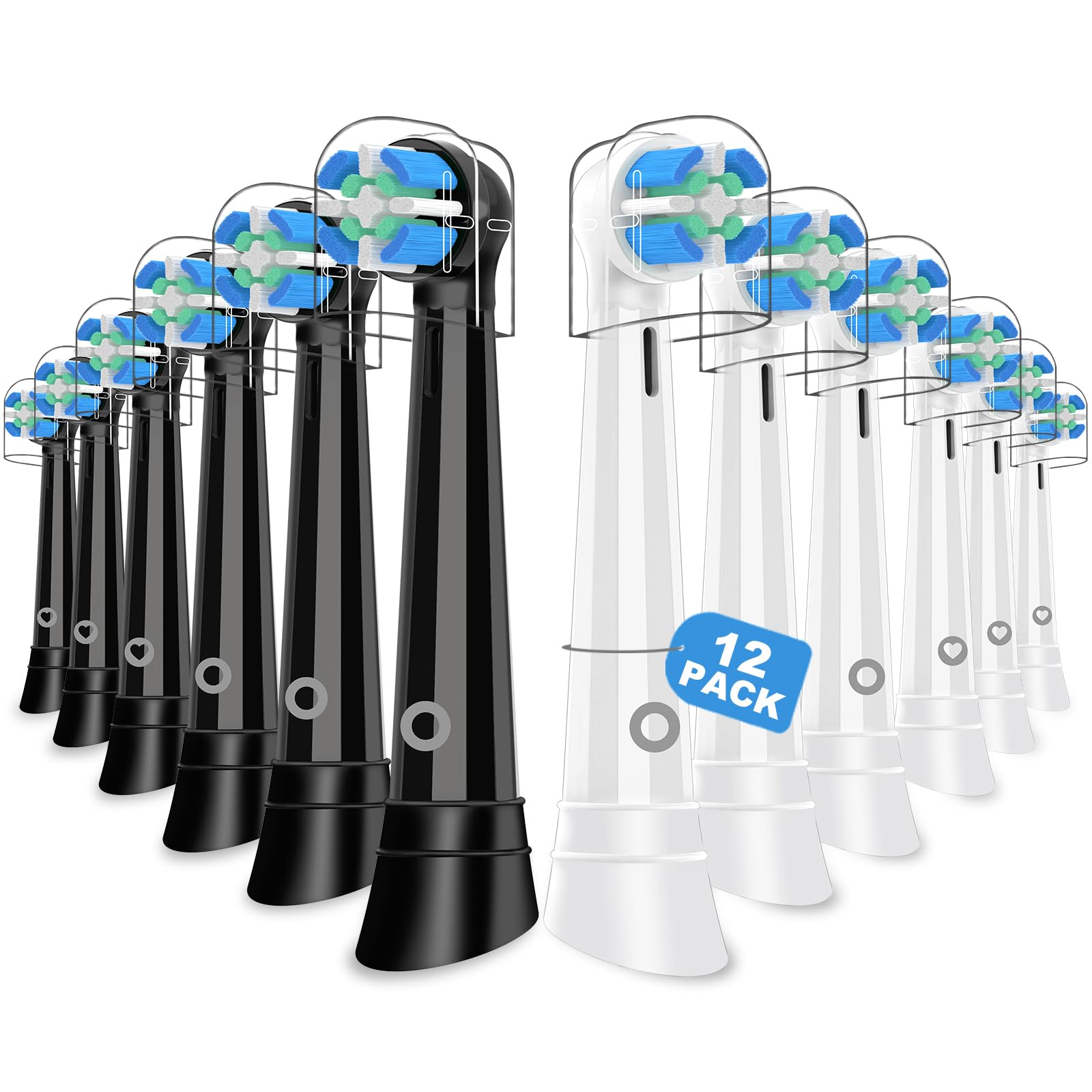 12PCS Toothbrush Replacement Heads Compatible with Electric Toothbrush, Toothbrush Heads
