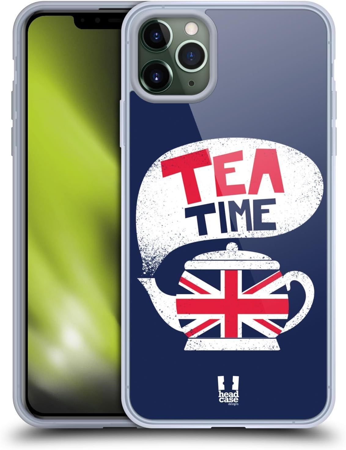 Head Case Designs Tea Time London Prints Gel Case [Military Grade Protection] Compatible with Apple iPhone 11 Pro Max and Compatible with MagSafe