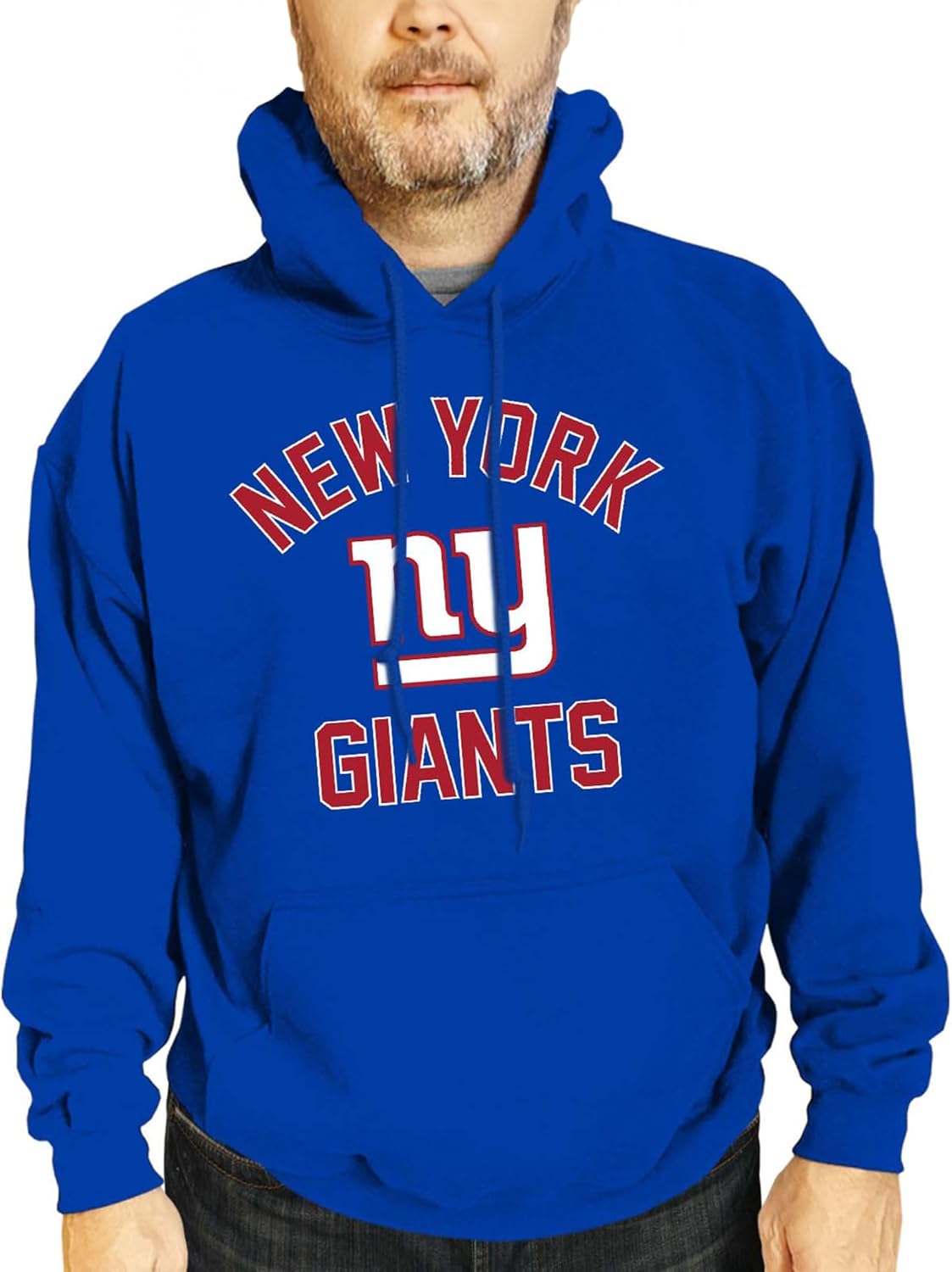 Team Fan Apparel NFL Adult Gameday Hooded Sweatshirt - Poly Fleece Cotton Blend - Stay Warm and Represent Your Team in Style