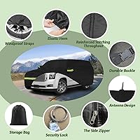 Vista 3 de Funda para auto para 2007-2025 Chevrolet Tahoe/Cadillac Escalade/GMC Yukon, 6 capas de protección impermeable resistente contra el sol, la lluvia