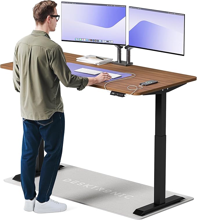 🔥 Desktronic Bureau Assis Debout Électrique 160x80cm – Bureau Réglable en Hauteur à Moteurs Électriques Doubles – Commande Tactile – USB – Mémoire – Plateau Bois Européen – Table Assis-Debout à 345.79€ (-17%)