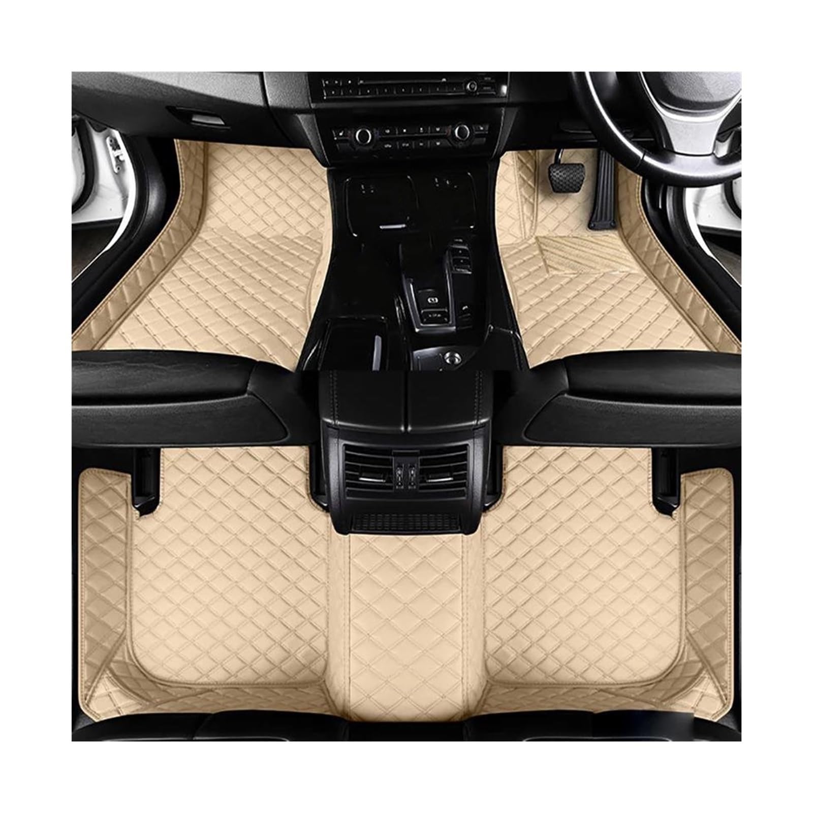 Tapis de sol voiture cuir imperméable VW Golf MK4 1998 2001 RHD