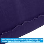 PATIKIL Inflatable Pillow, 2 Pack Squared Ultralight Camping Travel Pillow Desk Rest Neck Support for Hiking Backpacking Office, Dark Purple