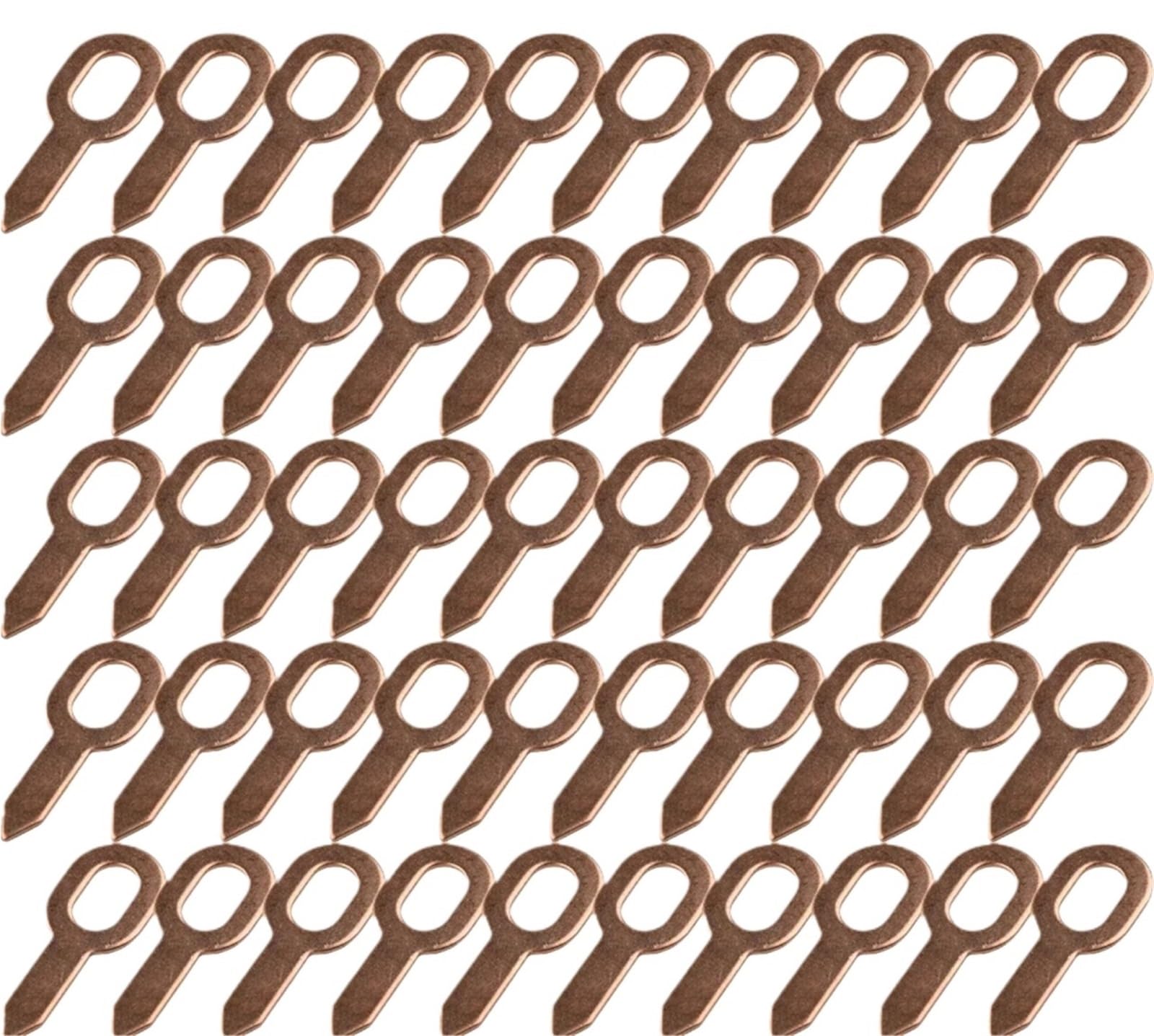 Dent Pulling Straight Washer 200pcs Copper-Plated Dent Puller Rings for Spot Welding - Durable Washer Tool for Car Body Panel Repair