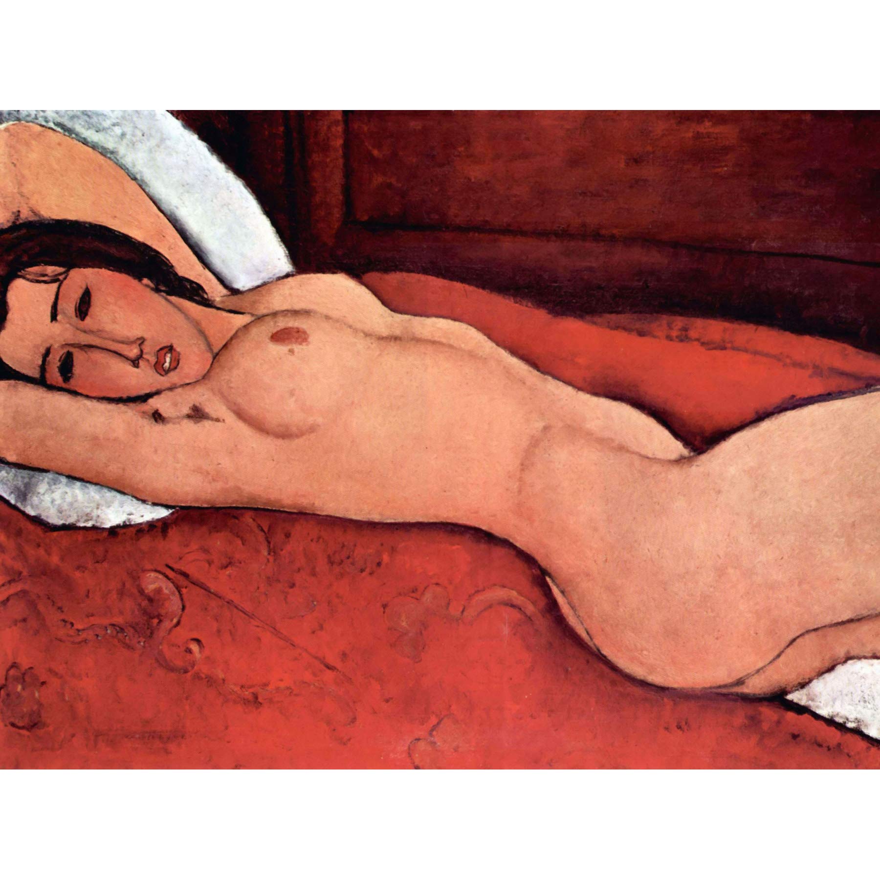Wee Blue Coo Amedeo Modigliani Nude Old Master Art Painting Canvas Print