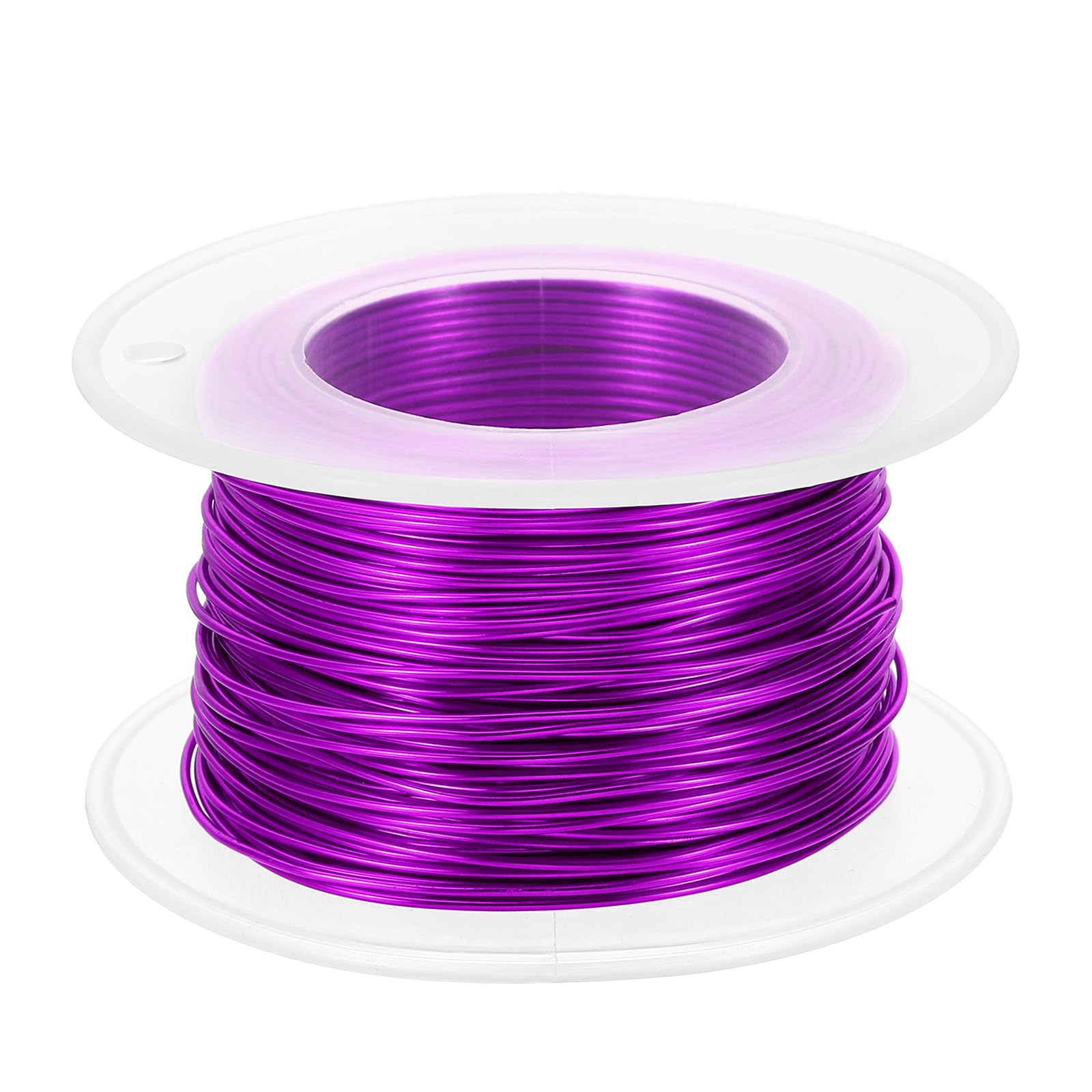 PATIKIL 20 Gauge 0.8mm Aluminum Craft Wire, 98.4Ft Metal Wire Armature Bendable Wire for Jewelry Making Metal Wrap DIY Purple