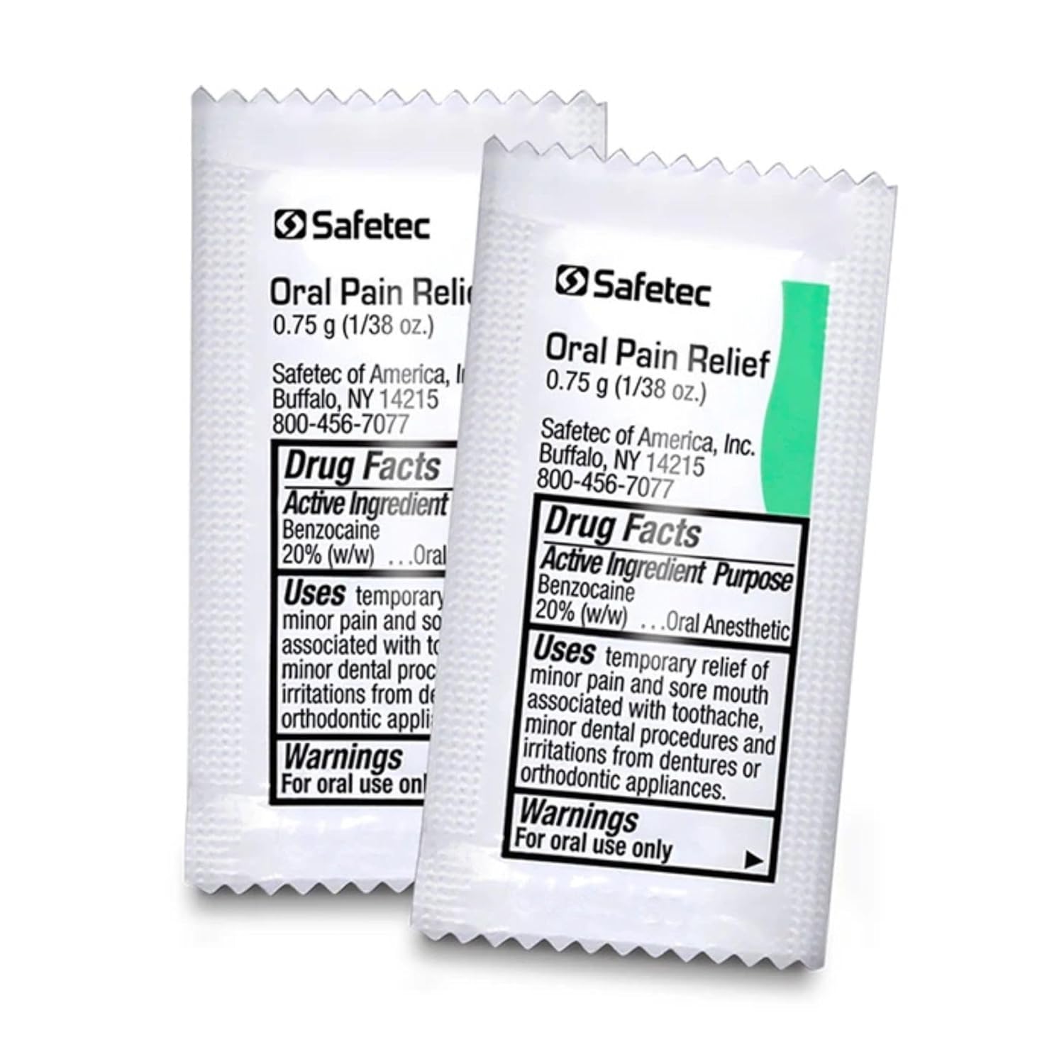 Safetec Oral Pain Relief, .75 g Packets, Box of 144 - Image 3