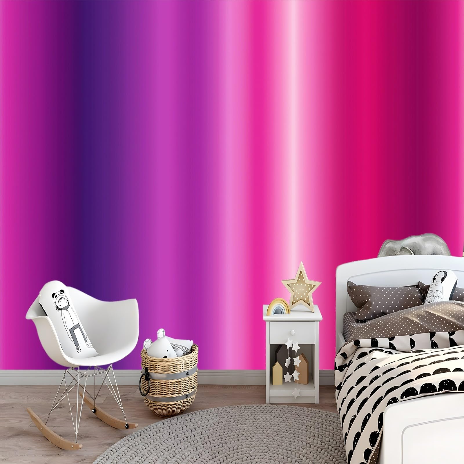 Fototapeta Moda Pionowe Paski Spersonalizowane Fototapety Plakat 400 x 280 cm Nowoczesna Dekoracja Ścienna Salon Sypialnia Pokój Dziecięcy Sypialnia Różowy Fioletowy