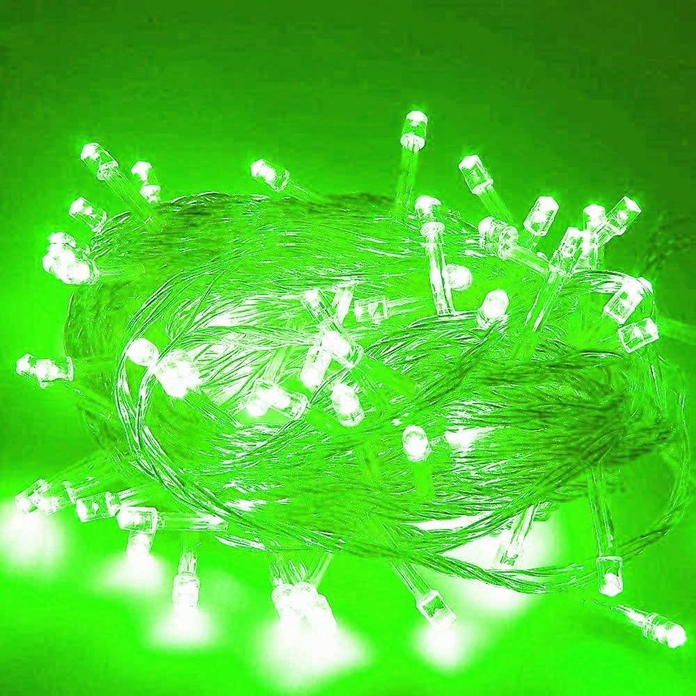 Christmas Fairy Lights, 5M 50 LED Christmas Tree String Lights with 2 Mode Battery Operated for Christmas Tree Party Wedding Garden Decorate (Green)