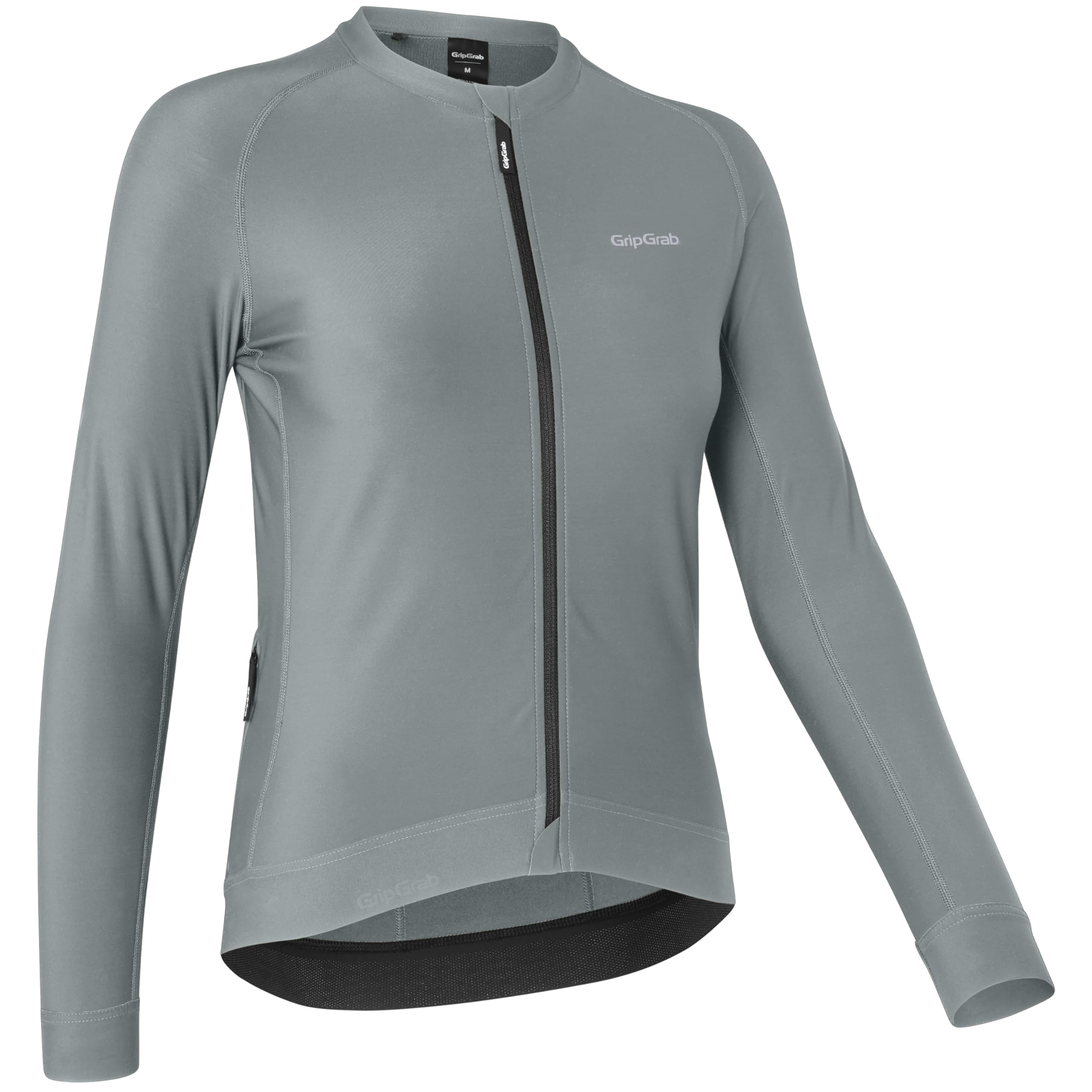 GripGrab Women's PACR Long Sleeve Cycling Jersey Aero Tight Fitting Road MTB Gravel Bike Shirt for Women Breathable Light Blue