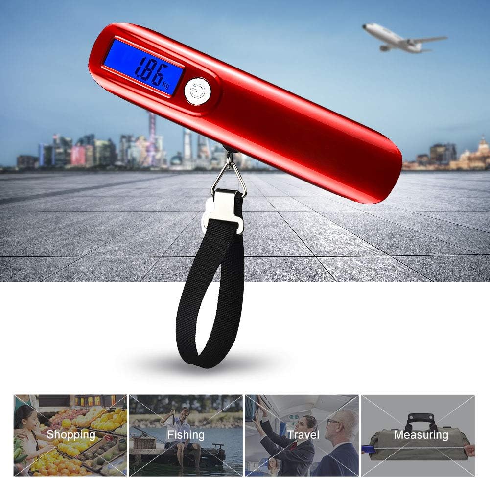 Luggage Scale ,Hochoice Hand Scales with Tape Measure for Travel Baggage Weight, Digital Hanging Luggage Scale, Backlight LCD Display, Electronic Balance Digita, Portable Scales : Clothing, Shoes & Jewelry