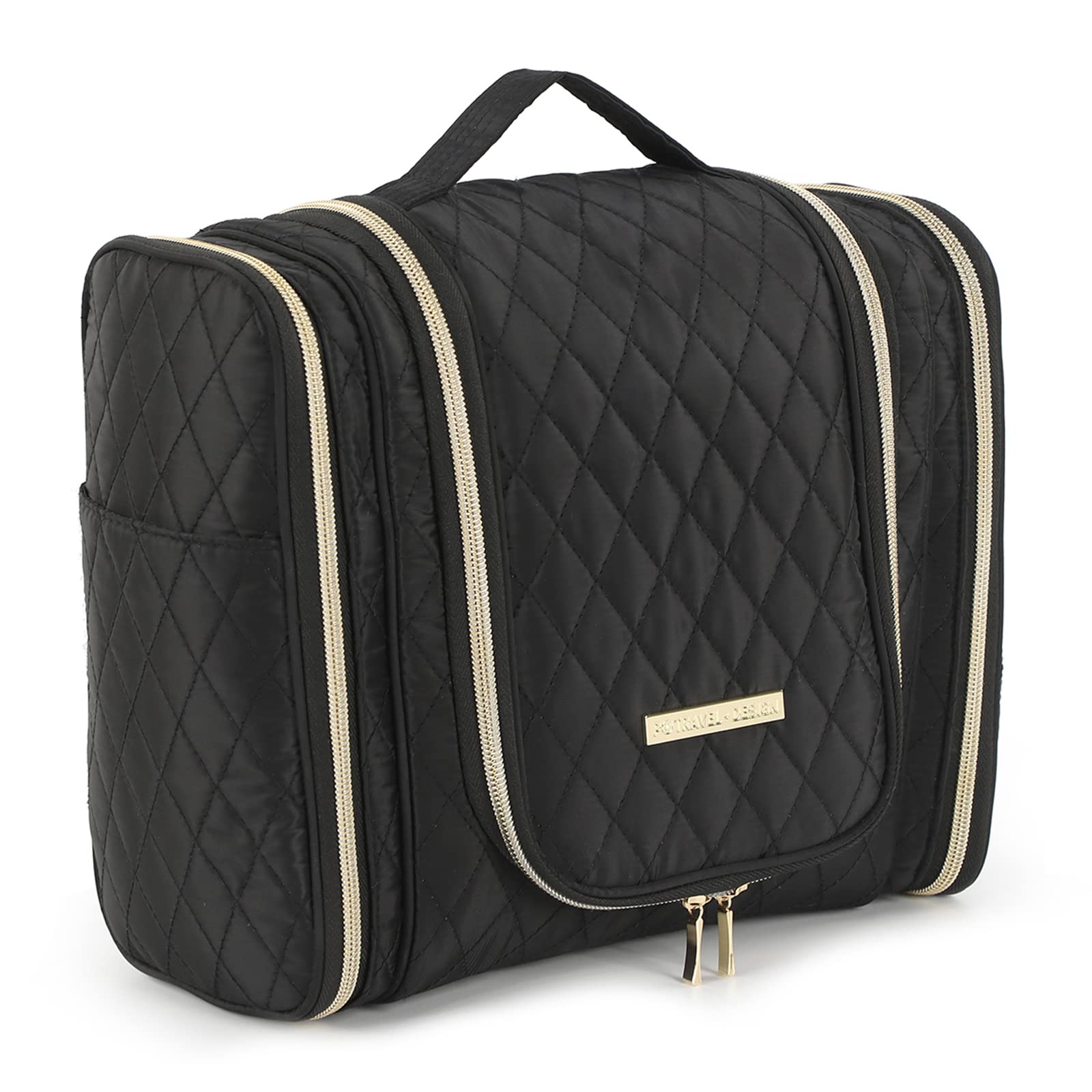 Dizdvizd Bolsas de Aseo para Mujeres, Grande Neceser de Viaje con Colgar Gancho, Impermeable Organizador de Cosméticos