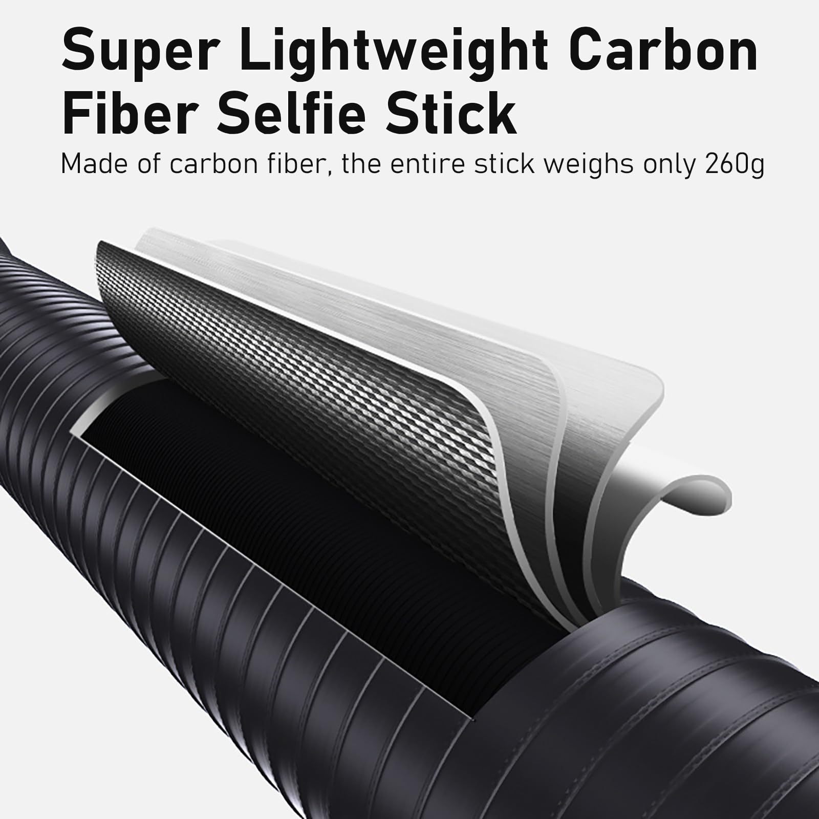 136cm Selfie Stick Stativ für DJI Osmo Pocket 4/3, GoPro Hero 13/12/11/10/9/Max2, DJI Action 6/5 Pro/4, AKASO EK7000 - Action Cam 2-in-1 Reisestativ/Halterung/Hand Grip/Zubehör