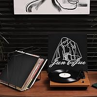 Vista 5 de Colarr 30 fundas de disco de vinilo de 12 pulgadas de 12.35 ozm en blanco, fundas de cartón para discos de vinilo, fundas exteriores LP