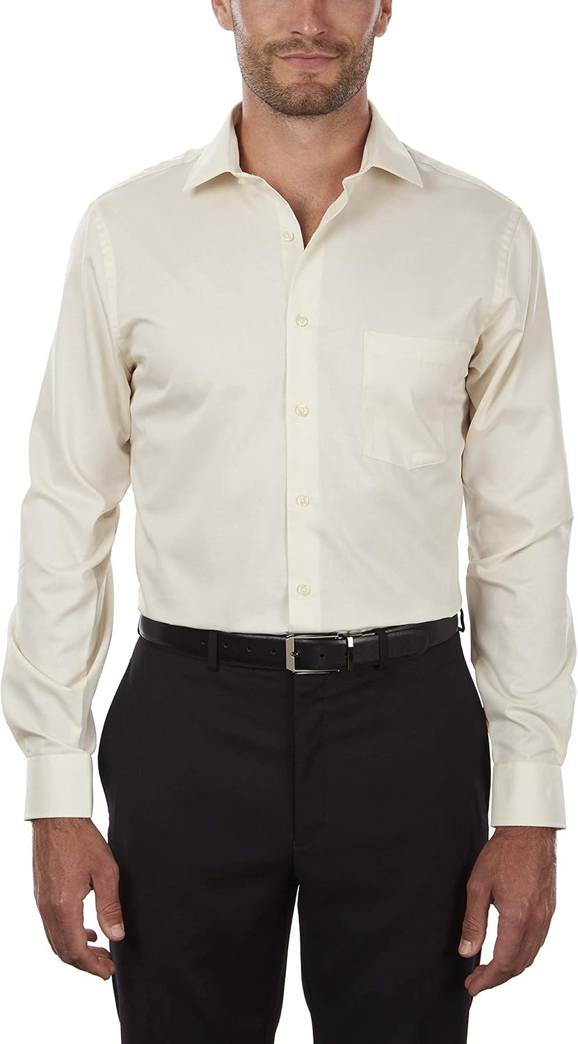 Van Heusen Men's Fit Dress Shirt Flex Collar Stretch Solid (Big and Tall)