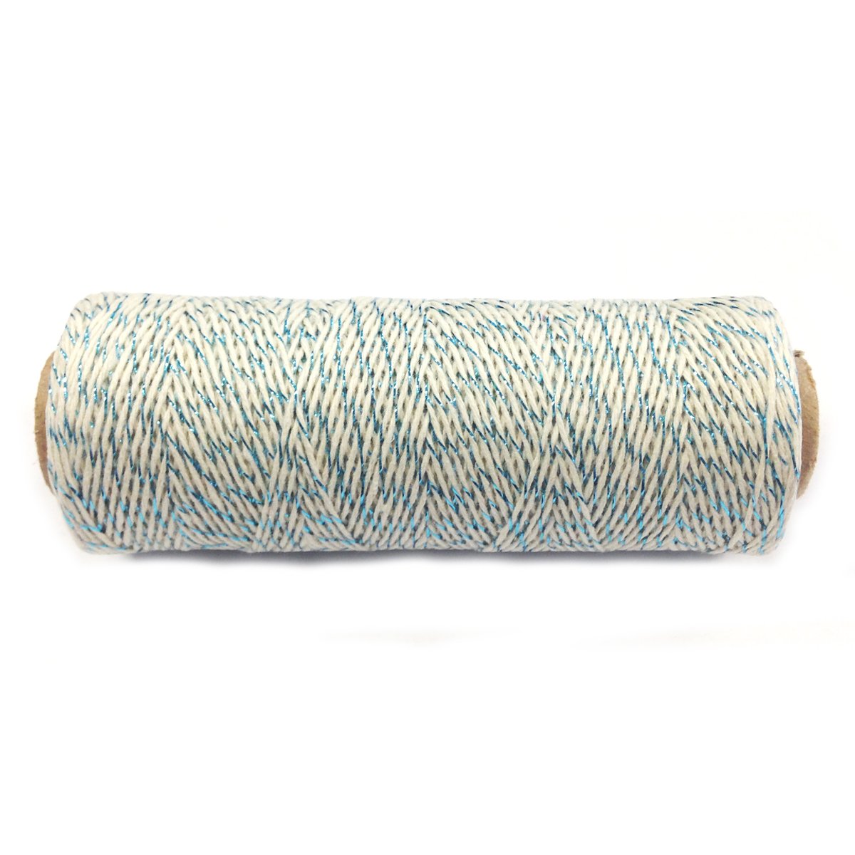 Baker's Twine azul metálico hilo de algodón de 4 capas para manualidades y scrapbooking