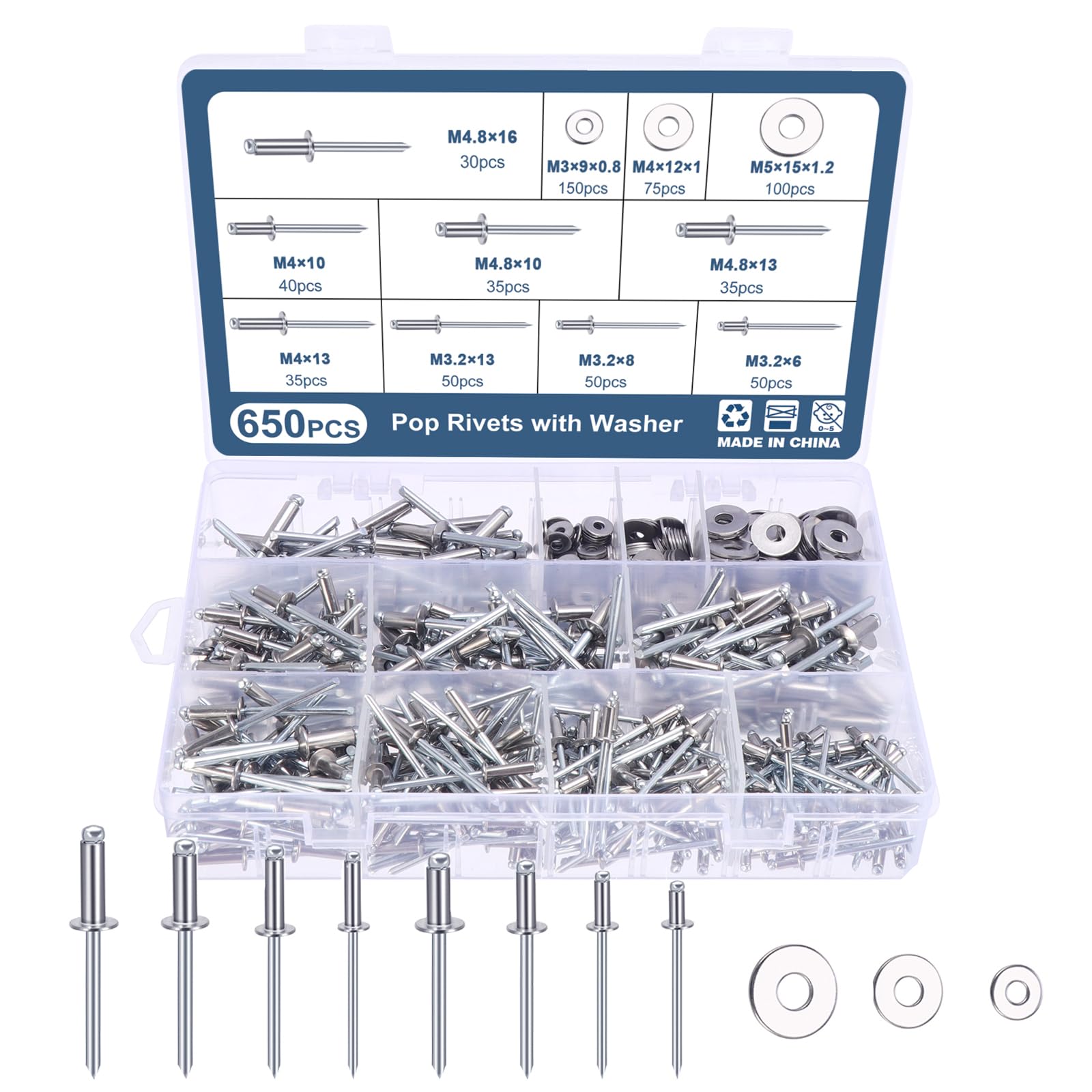 Stainless Steel Pop Rivets 304 Open Type Stainless Steel Rivets - View #7