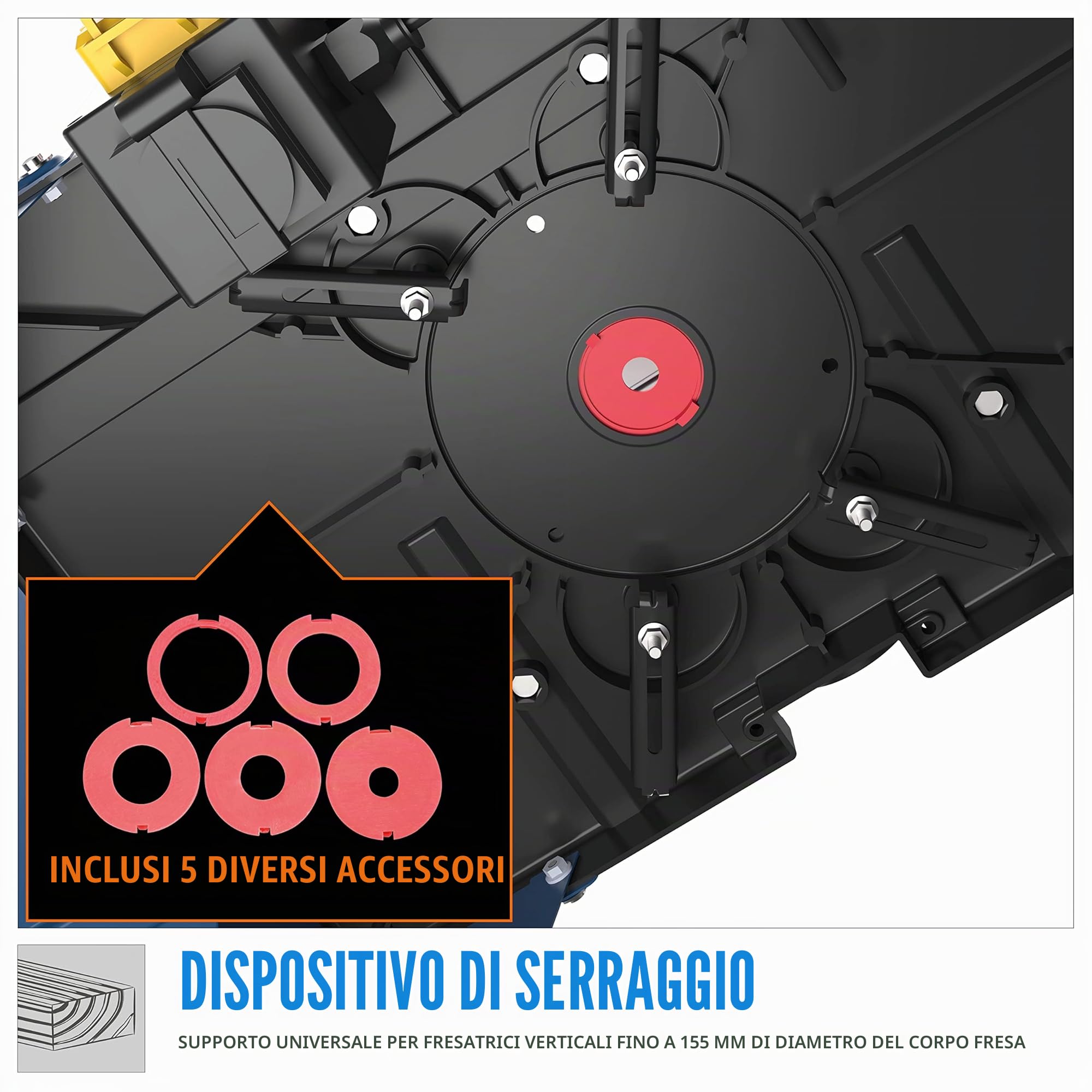 Güde 58086 GO 855 - Tavolo per fresatrice, colore: Blu