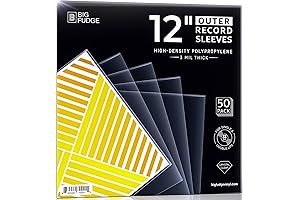 BIG FUDGE 50x Vinyl Record Outer Sleeves | Enjoy a Supreme Listening...