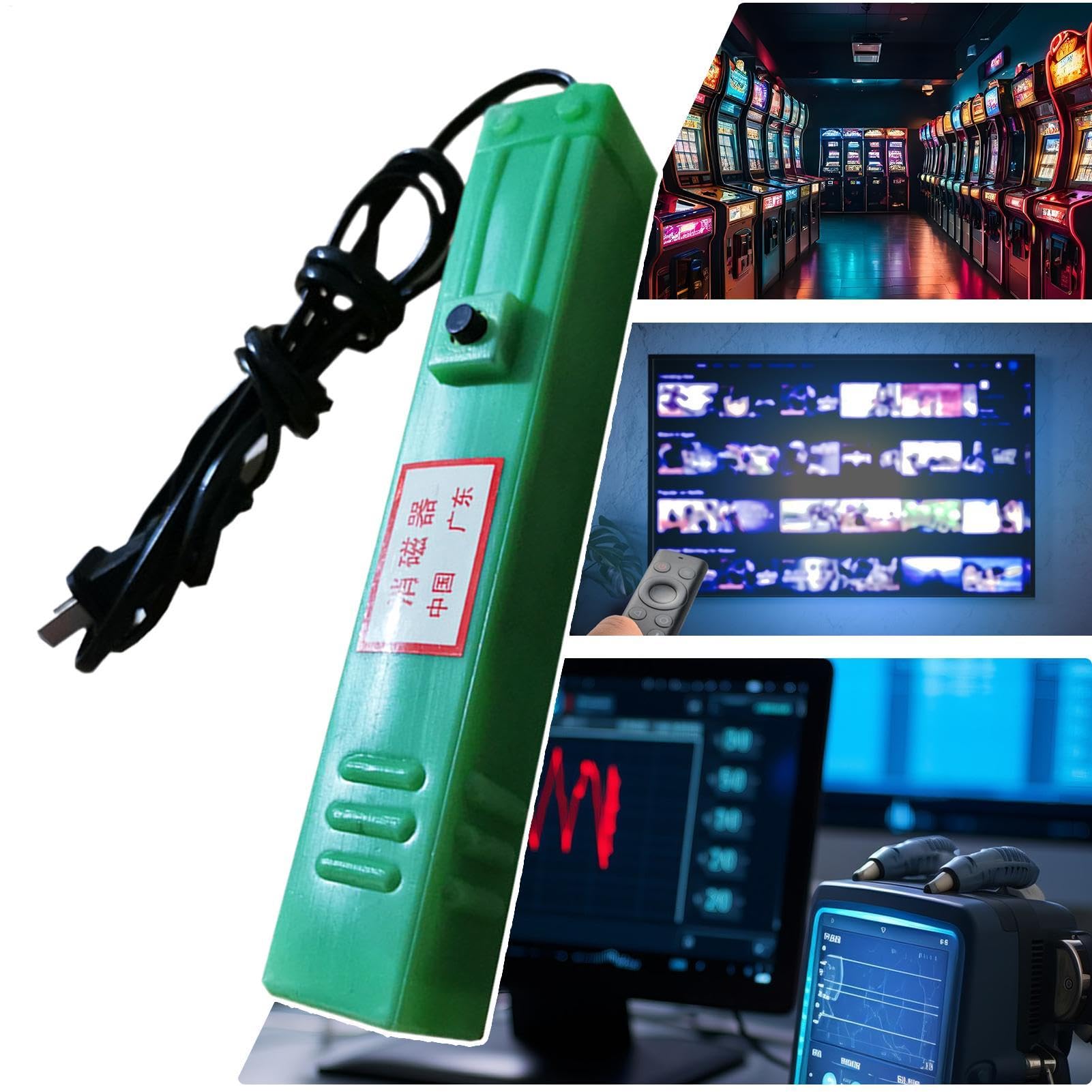 Stick Demagnetizer Moniteur de télévision, outil de démagnétisation de télévision - Démagnétiseur de bobine pour moniteurs d'arcade, Colorful TV Display DeGausser pour ruban Clarté