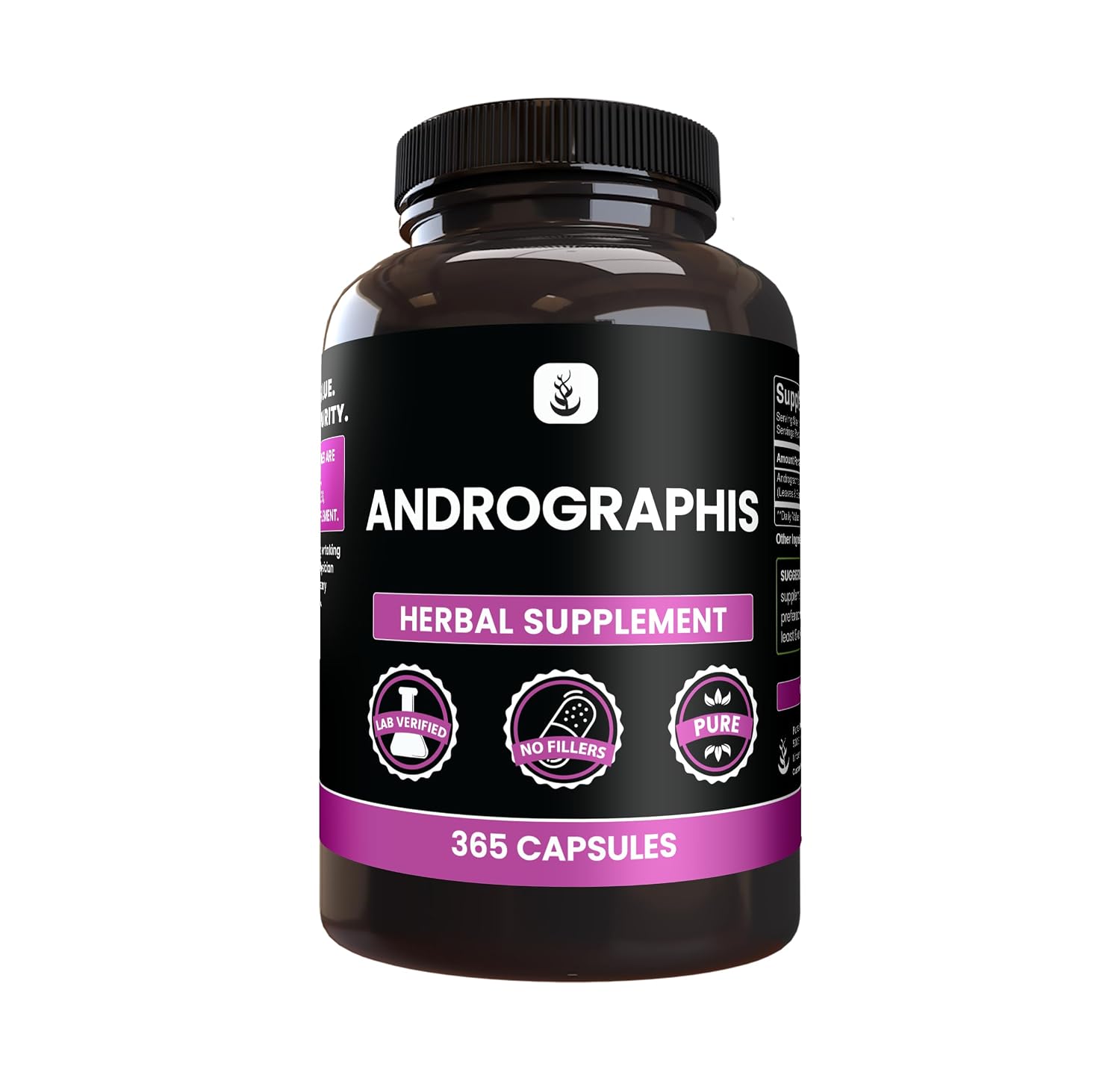 PURE ORIGINAL INGREDIENTS Andrographis Paniculata, (365 Capsules) Always Pure, No Additives Or Fillers, Lab Verified
