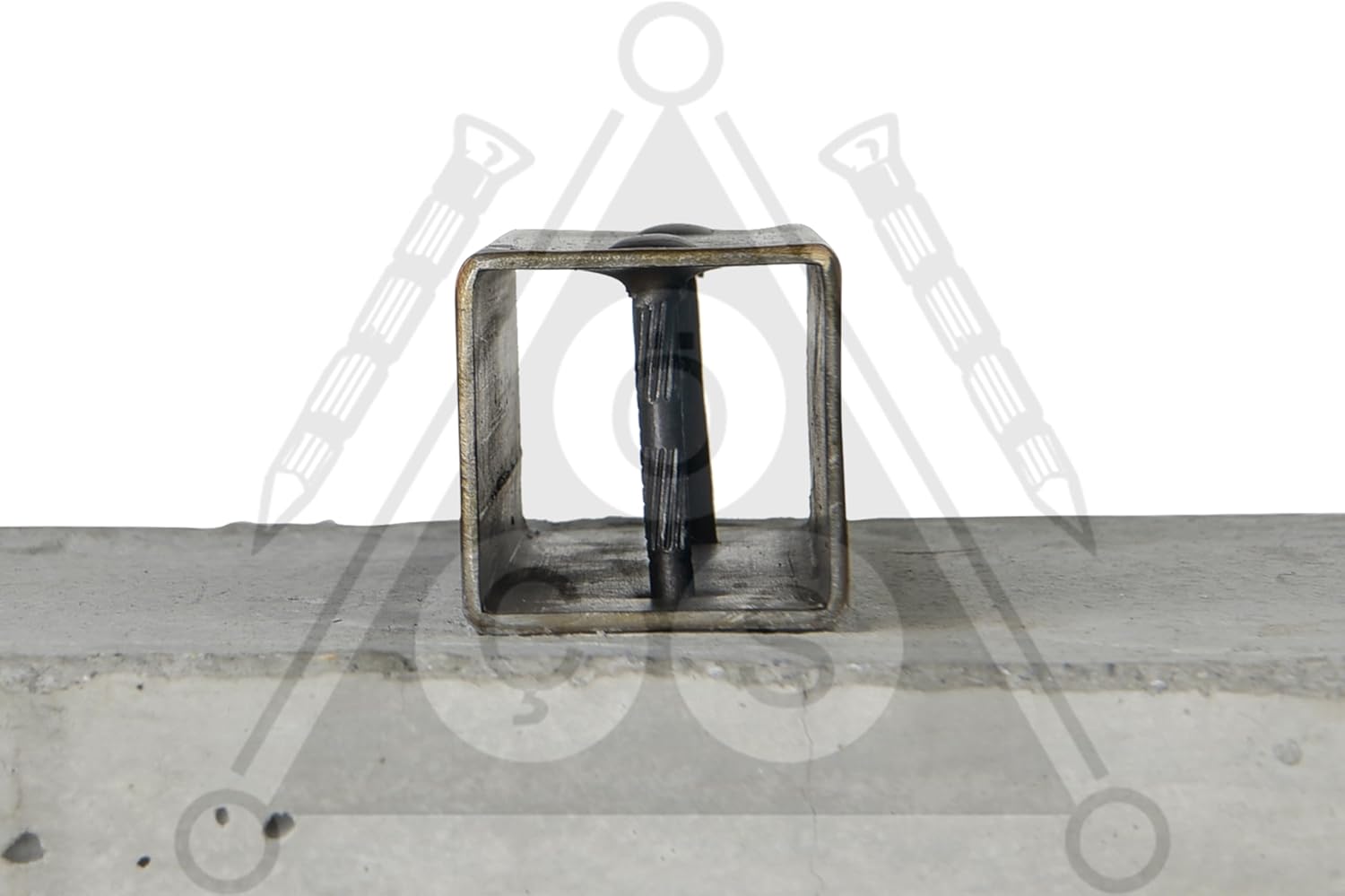 3.1 inch (80 mm) Length Fluted Hardened High Carbon Steel Point Tip Wall Masonry Concrete Black Nails (25 pcs.)