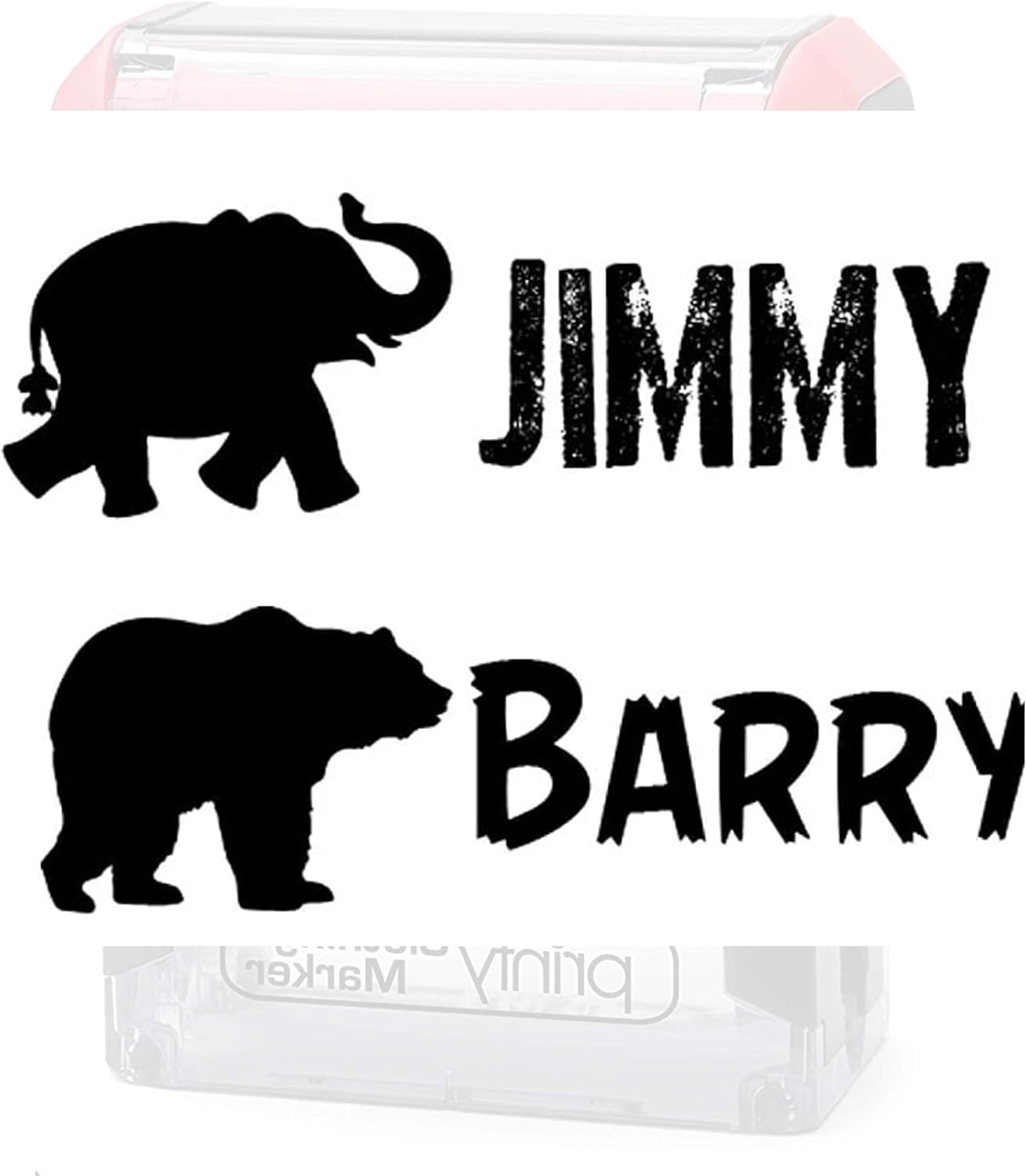 PICK YOUR ANIMAL – Clothing Stamp Label Custom. Stamp your Clothes with your Custom Name. Great for kids T-shirts Clothing Stamp Personalized. 1 or 2 Line Stamper. Stamp your Name on Clothes. Animal