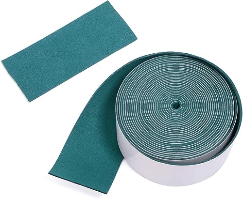 Miniatura 6 de FOSHIO Fieltro de microfibra para enjugador que envuelve los bordes de 16.4 ft de longitud, fieltro de gamuza verde oscuro para cubrir los bordes de