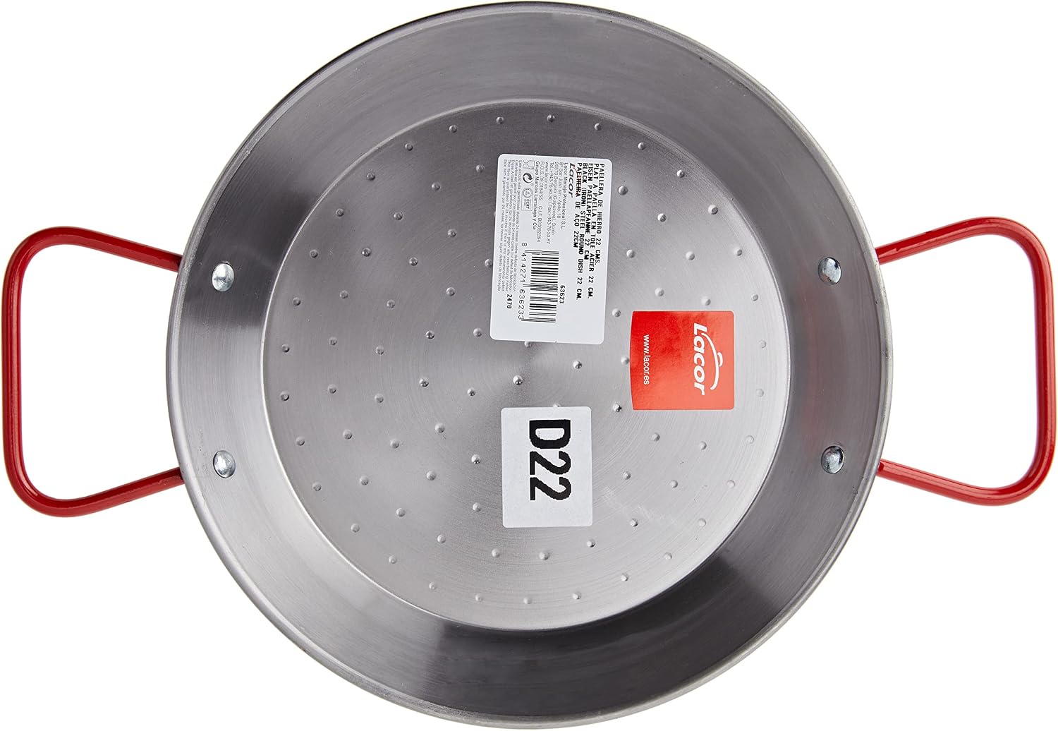 Lacor-63623-BLACK (Iron) Steel Round Dish 22 CM. image 3