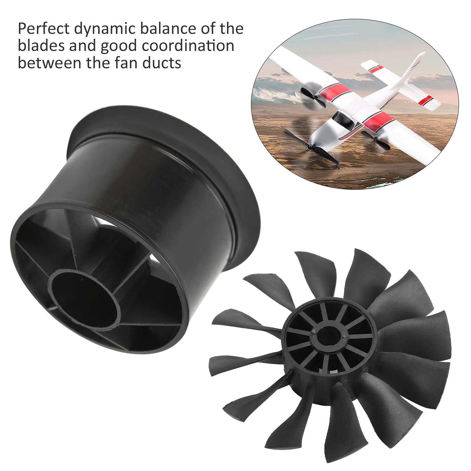 Amazon.com: ZAWELIYO 50mm 12 Blade EDF Ducted Fan - High Thrust