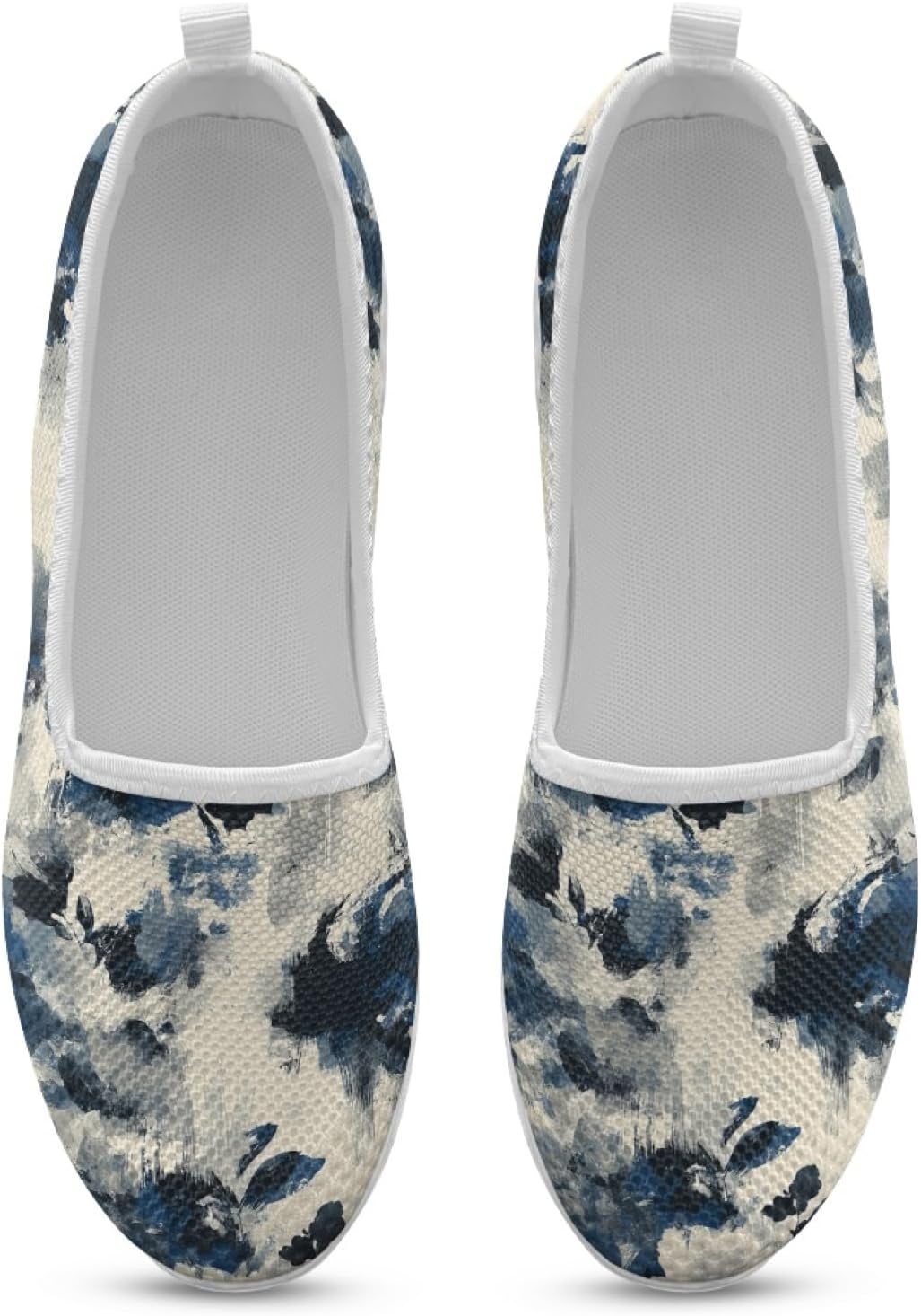 Floral Lightweight Comfortable Walking Shoes Women No Laces Slip On Flat Women Summer Shoes for Work Office Casual Trendy Beach Vacation Mesh Breathable Loafer 2025 - Image 4