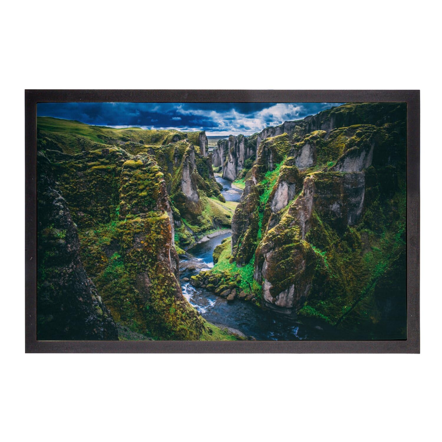 Paillasson Rivière Serpente antidérapant et absorbant 60x40cm