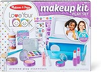 Vista 6 de Melissa & Doug Kit de Maquillaje de Simulación "Love Your Look" (16 piezas) – Set de Tocador para Niños con Accesorios Realistas, Maquillaje Falso