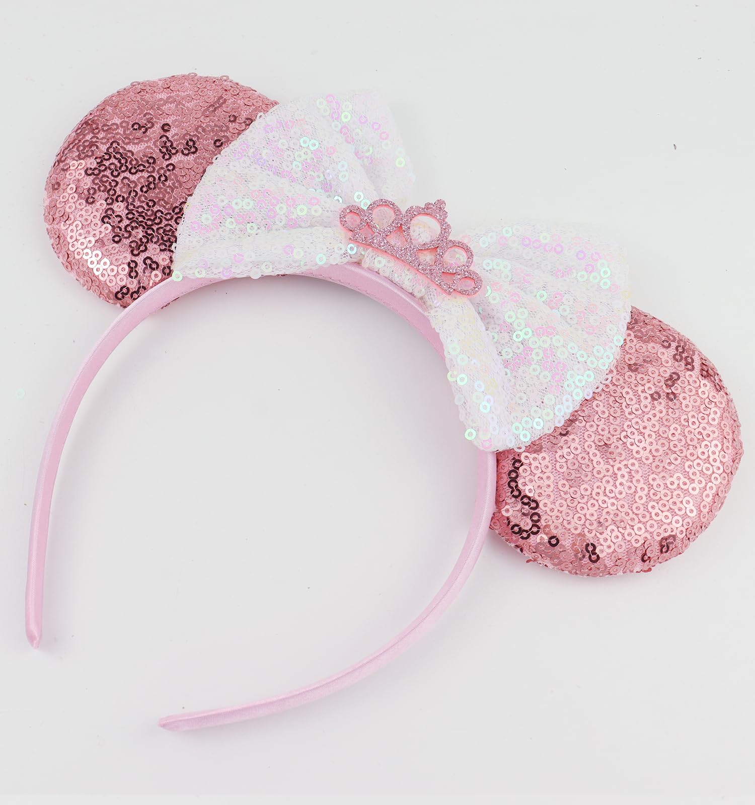 Women Pink Polyester Velvet Mickey Mouse Halloween Costume Headband the new build-your-own mickey ears at disney have my heart  main image 2