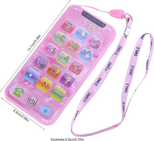 Miniatura 9 de Bebé Niños Juguete Música Simulado Teléfono Móvil Máquina de Aprendizaje Educativo Regalos para Niños (Ruso)