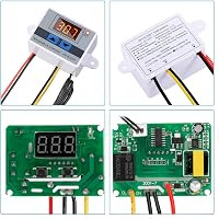 Greluma 2db Digitális Termosztát -50°C-110°C Vízálló Szenzorral Fűtés Hűtés 2
