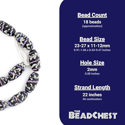 Miniatura 4 de TheBeadChest - Cuentas negras de Lewis & Clark (0.945x0.472 in)