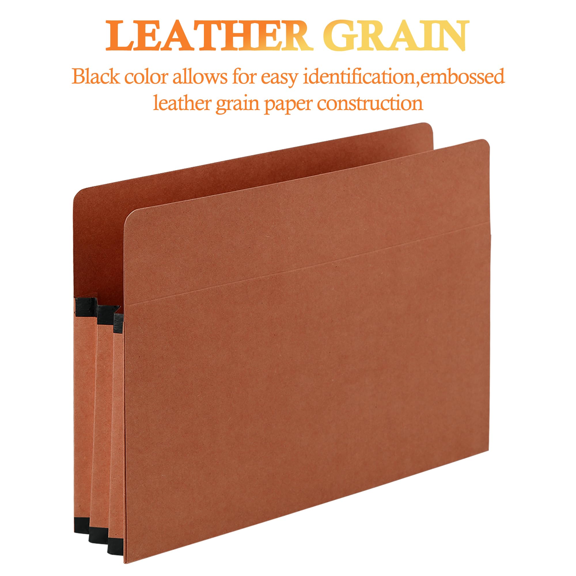 VZCPYTPM Confezione da 10 tasche espandibili per documenti, formato lettera, organizer per documenti a fisarmonica, per ufficio, scuola, casa, carta kraft marrone, 30,5 x 24,5 cm, espandibili