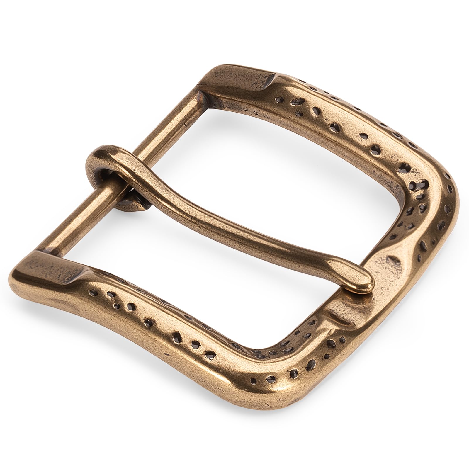1.5'' Brass Single Prong Belt Buckle, Unisex