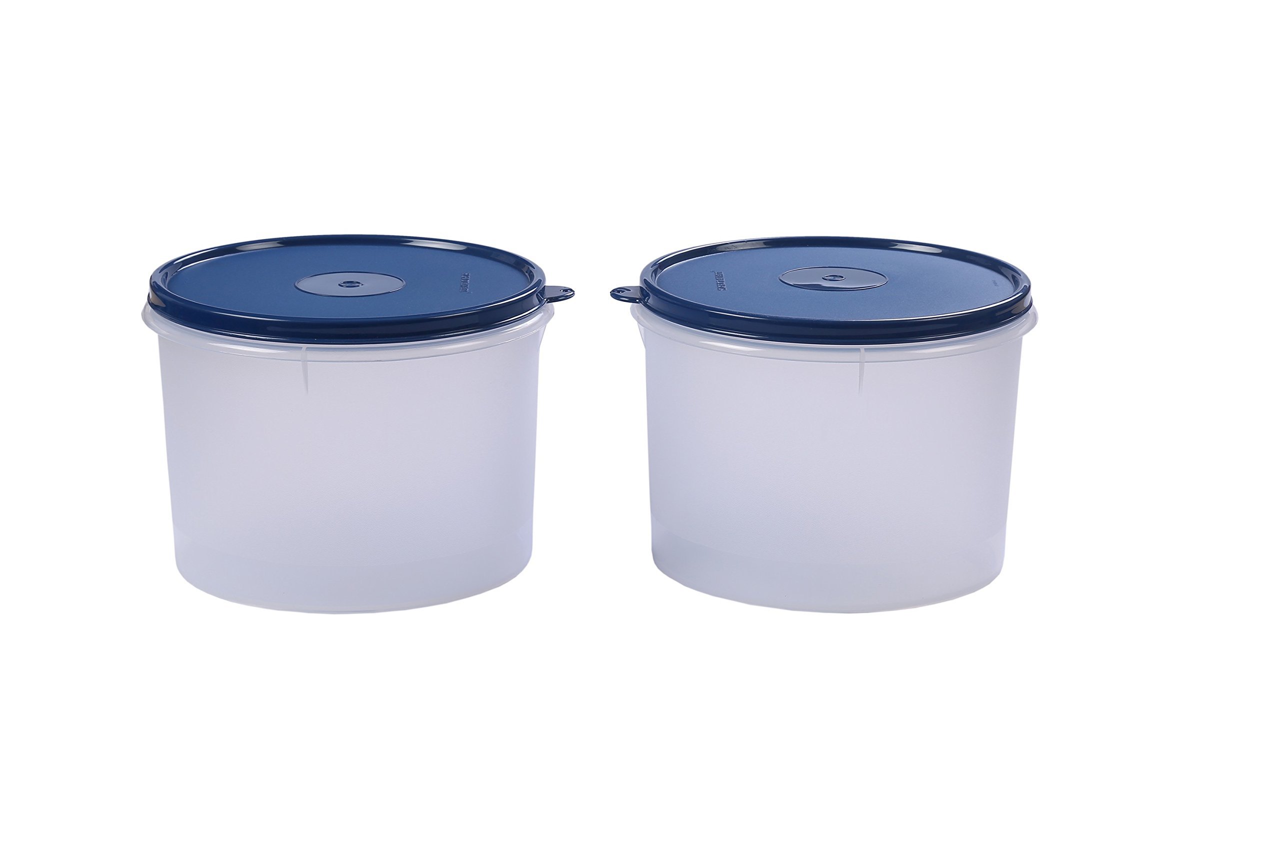 SignorawareStore Well Container Set 2.5 Litres Set of 2 Mod Blue