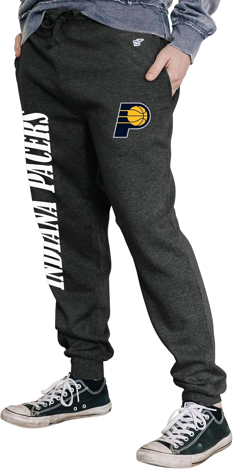 Blue 84 Men's NBA Officially Licensed Sweatpants Jogger Charcoal
